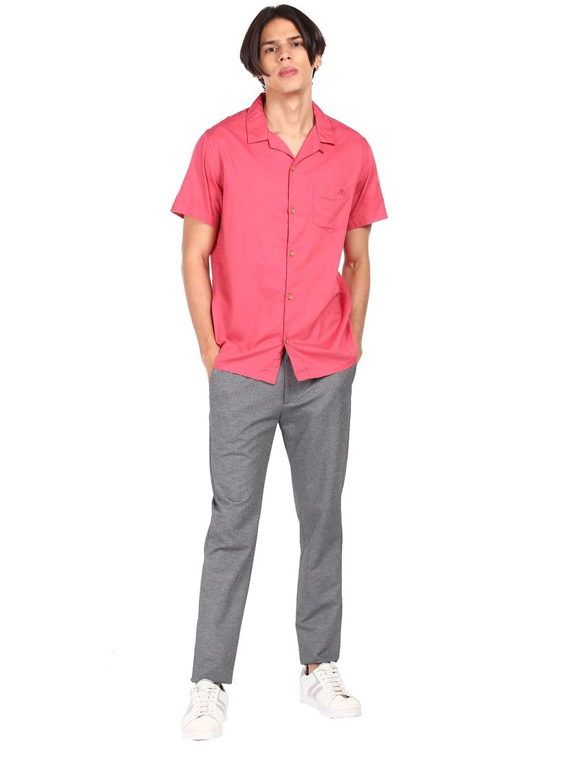 mens solid casual shirt - 18330654 - Standard Image - 3