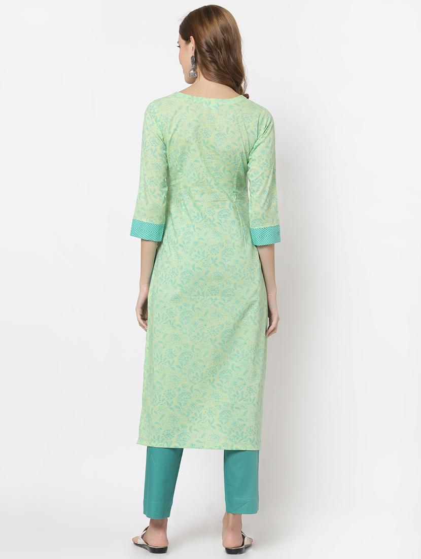 women's straight kurta - 18333925 - Standard Image - 2