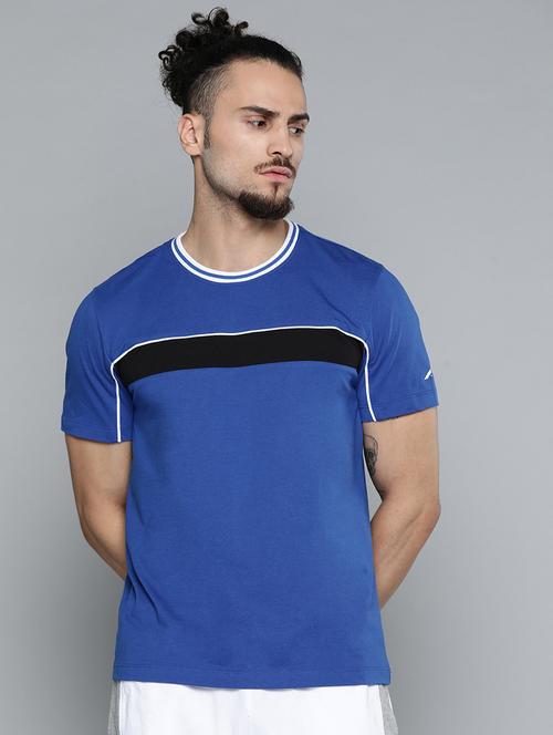 Men Blue Striped T-shirt - 18334858 - Very Small Image - 1