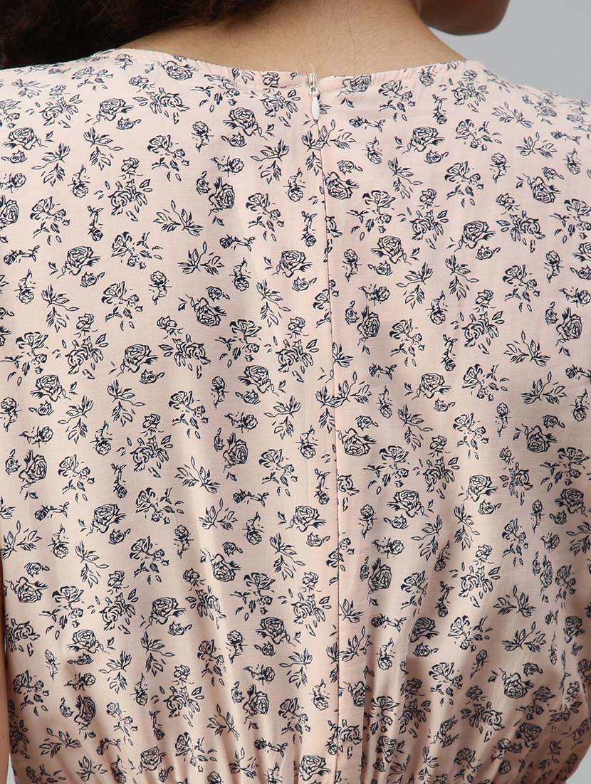 round neck floral jumpsuit - 18336936 - Standard Image - 5