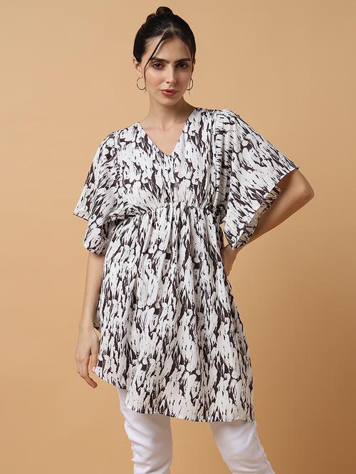 women's asymmetric printed dress - 18337291 - Standard Image - 0