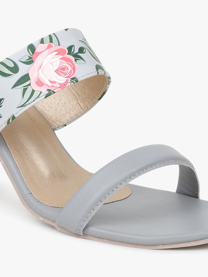 grey synthetic slip on sandals - 18338559 - Zoom Image - 4