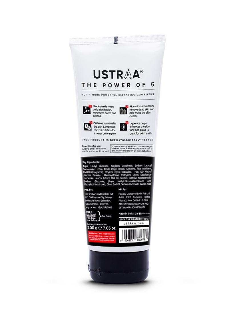 ustraa power face wash energize and de-tan - 200g & de-tan cream - 50g - 18346224 - Zoom Image - 5