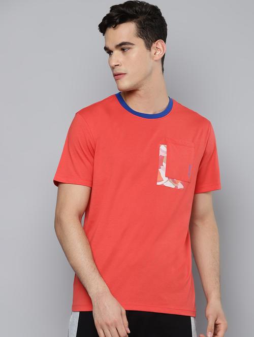 men placement print short sleeve regular fit t-shirt - 18346302 - Very Small Image - 1