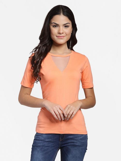 round neck solid top  - 18347534 - Very Small Image - 1