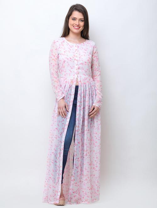 front slit printed maxi tunic - 18347863 - Very Small Image - 1