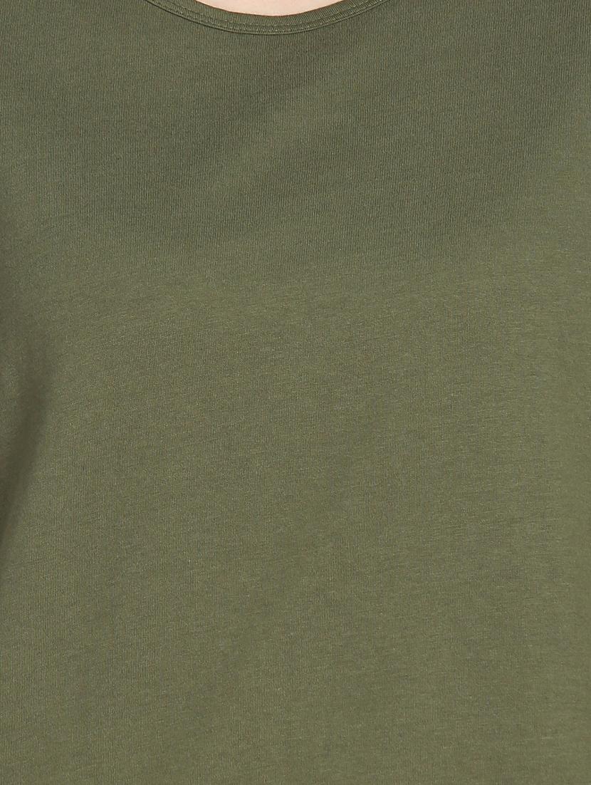 women's plain round neck t-shirt - 18358321 - Zoom Image - 5
