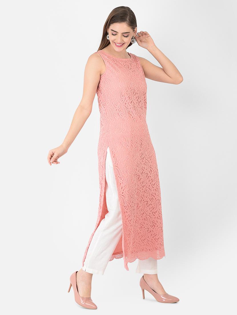 women's straight kurta - 18360246 - Standard Image - 2