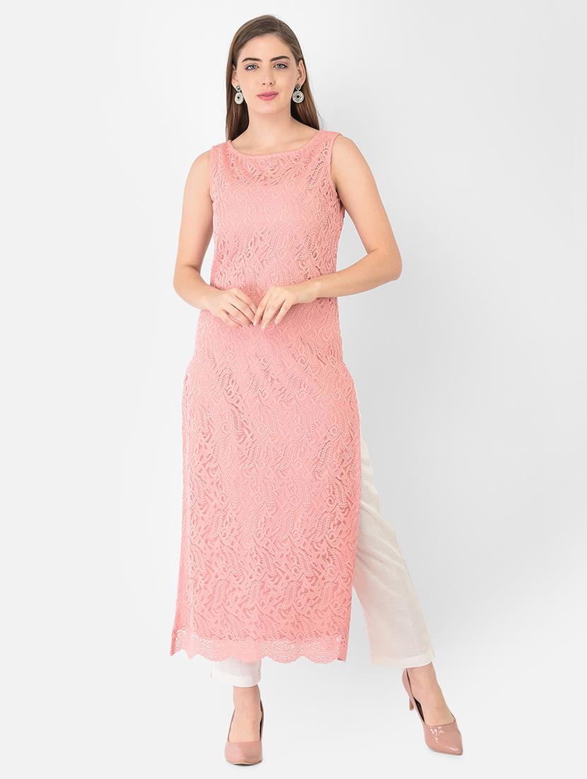 women's straight kurta - 18360246 - Standard Image - 4
