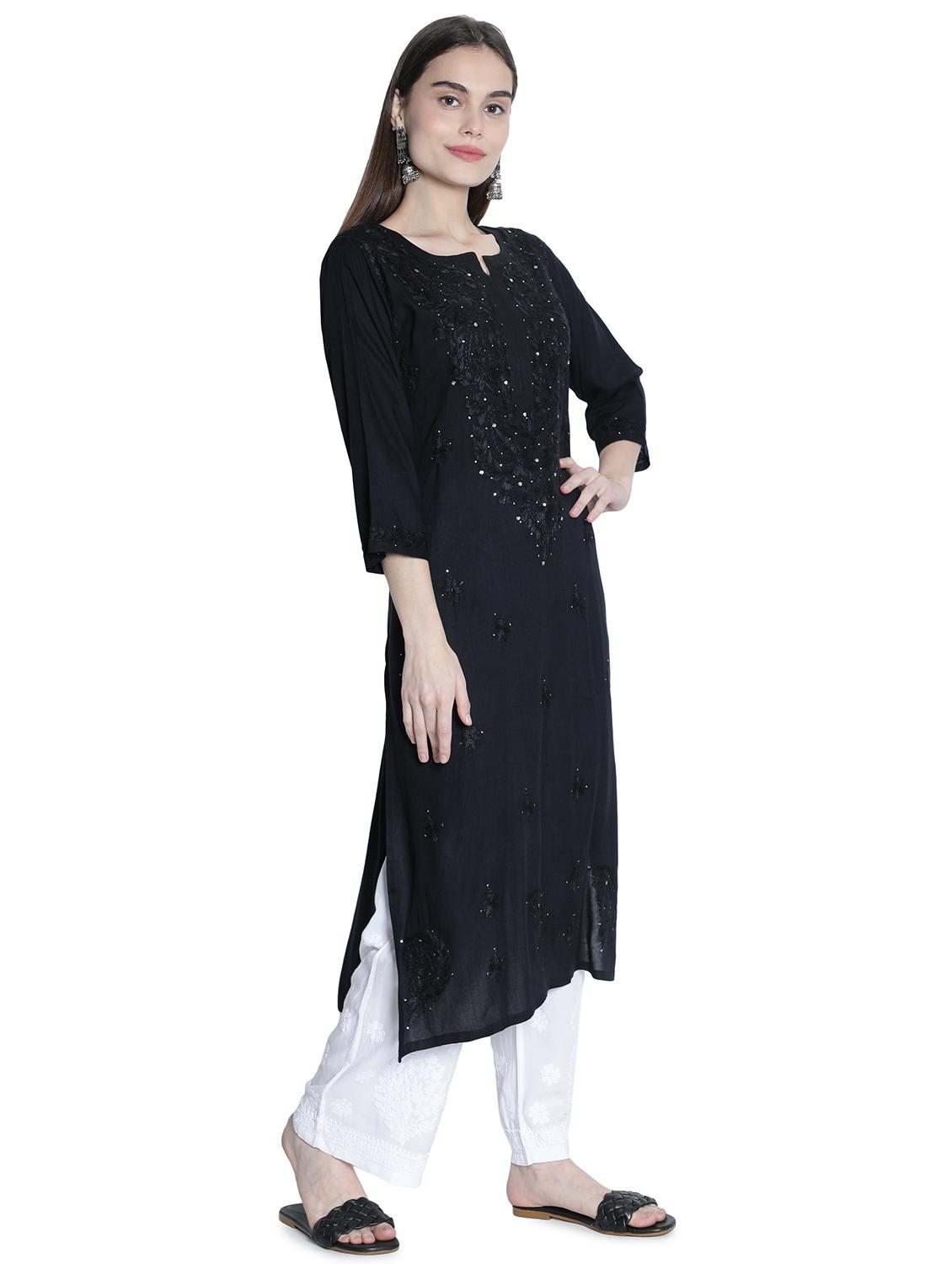 women's straight kurta - 18369017 - Standard Image - 2
