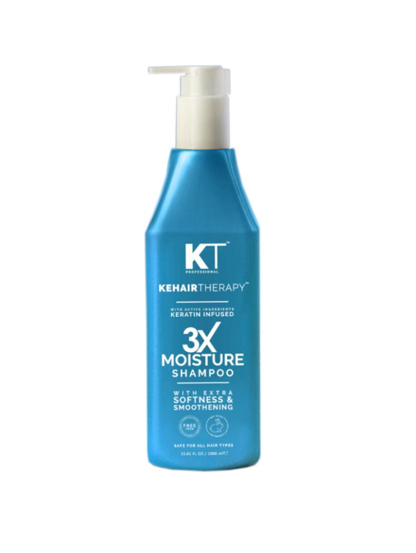 kehairtherapy kt professional 3x moisture keratin shampoo|sulphate free|paraben free - 1000 ml (1000 ml)