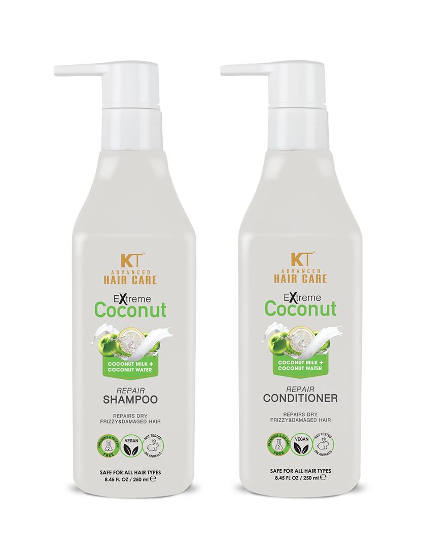 kehairtherapy xtreme coconut shampoo and conditioner 240ml (pack of 2)