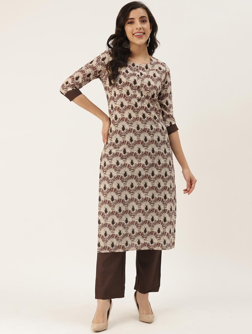 printed kurta palazzo set