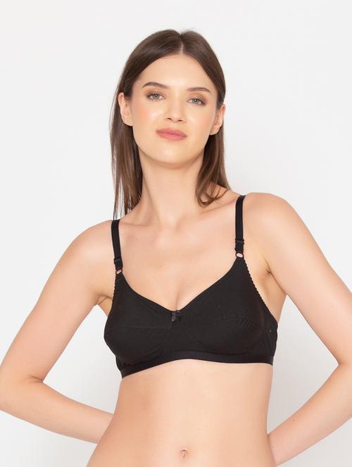 black solid regular bra - 18380652 - Standard Image - 0