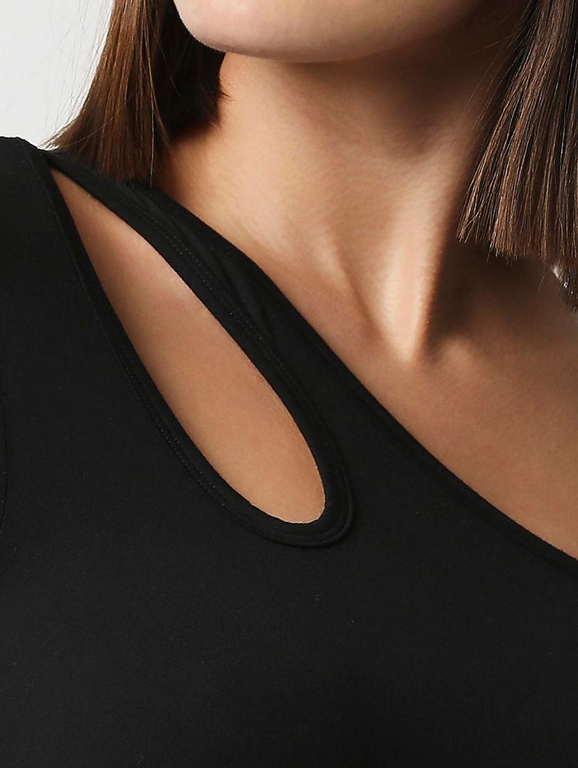 women's crop single shoulder top - 18384067 - Standard Image - 5