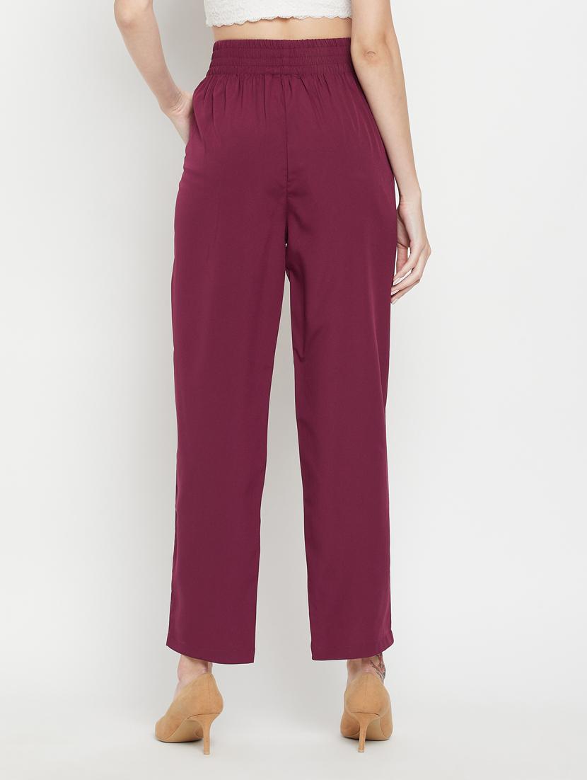 high rise solid pleated trouser - 18384473 - Standard Image - 2