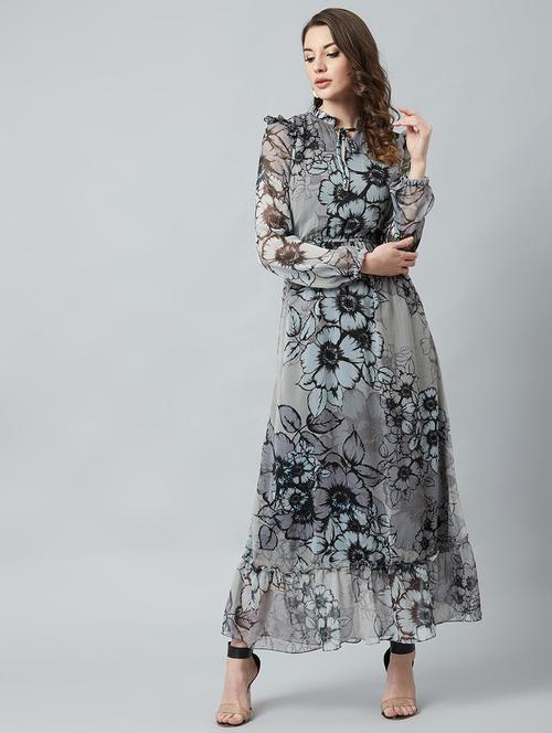 women's tiered dress floral dress - 18391203 - Very Small Image - 1