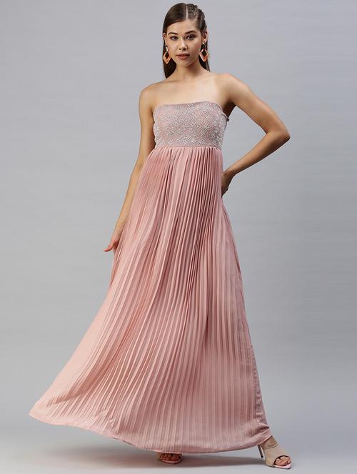 women's  solid dress - 18393330 - Very Small Image - 1