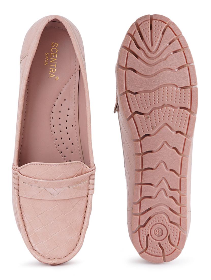 tan synthetic slip on loafers - 18393522 - Zoom Image - 4