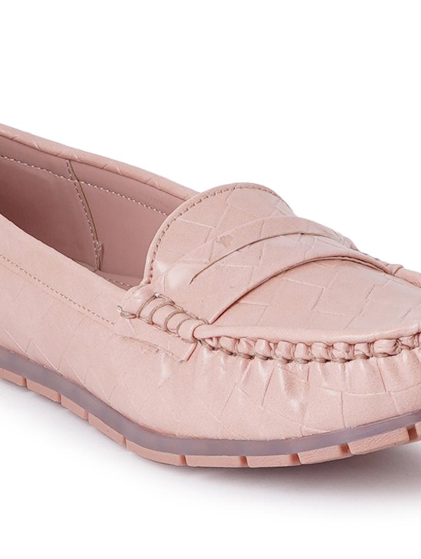 tan synthetic slip on loafers - 18393522 - Zoom Image - 5