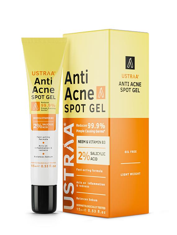 ustraa anti acne spot gel - 15ml & power face wash energize and de-tan - 200g - 18395402 - Standard Image - 5