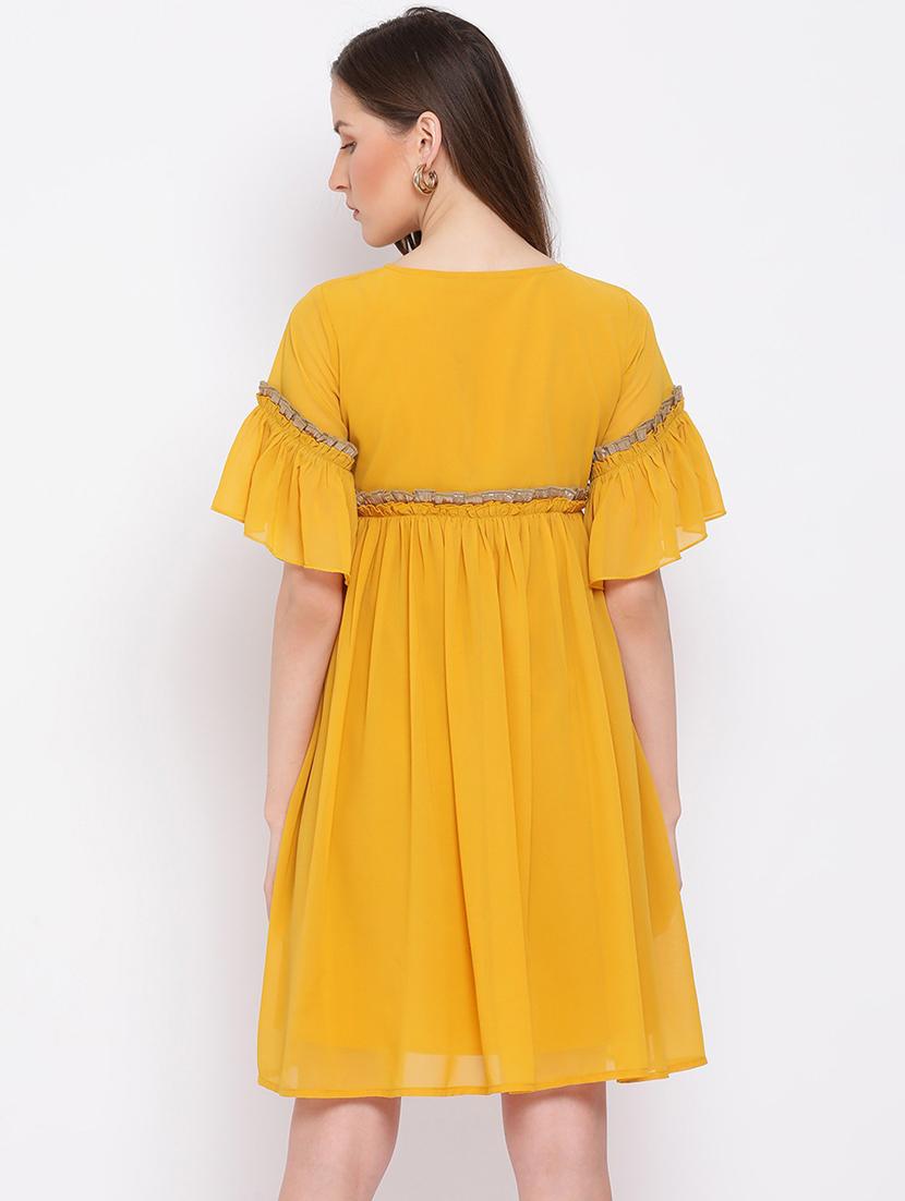 women's fit & flare knee length dress - 18396450 - Standard Image - 3