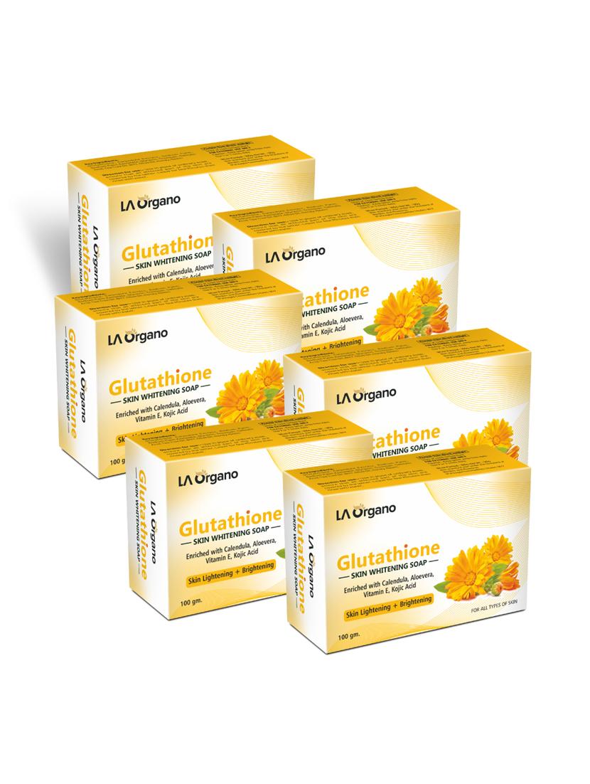 la organo glutathione calendula skin lightening & brightening soap for all skin type (pack of 6) - 18399458 - Zoom Image - 0