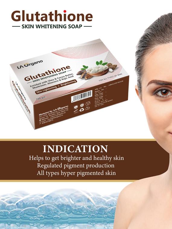 la organo glutathione shea cocoa butter skin lightening & brightening soap for all skin type (pack of 2) - 18400388 - Zoom Image - 1