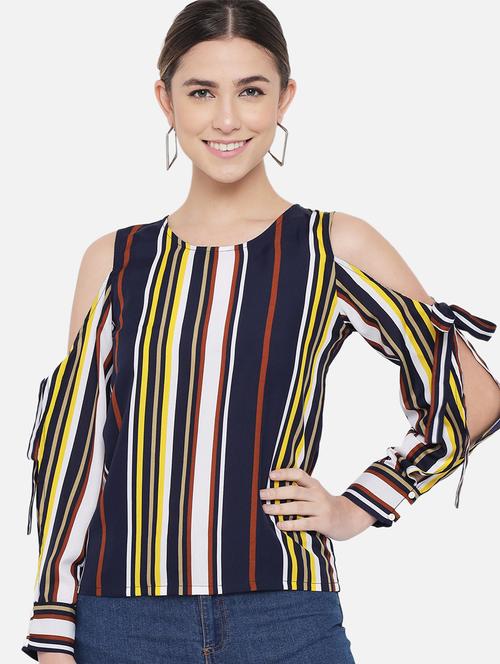 women's straight round neck top - 18407266 - Very Small Image - 1