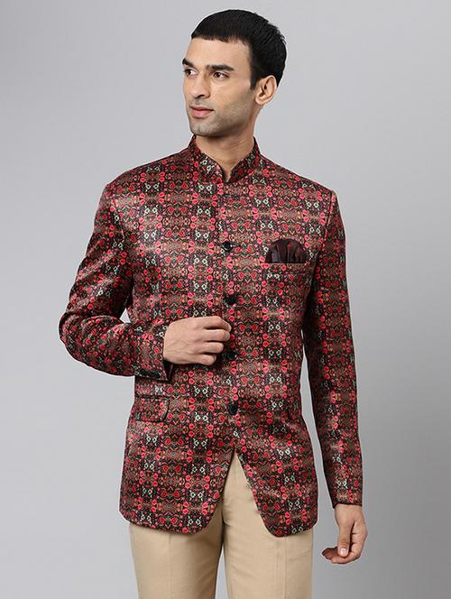 brown printed suit - 18409548 - Very Small Image - 1
