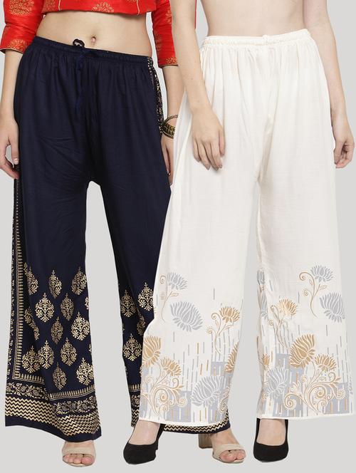 set of 2 pcs printed palazzo - 18412707 - Very Small Image - 1