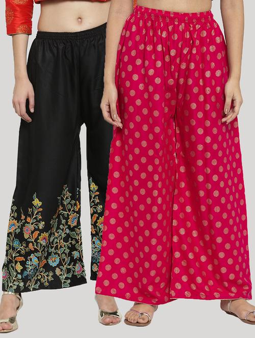 Set Of 2 Pcs Printed Palazzo - 18412736 - Very Small Image - 1