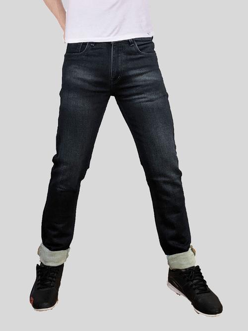 Mens Slim Fit Plain Jeans - 18417515 - Very Small Image - 1