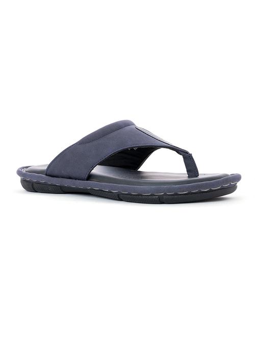 navy synthetic & mesh slip on flip flops - 18418258 - Very Small Image - 1
