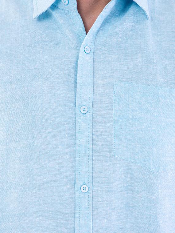 mens solid casual shirt - 18422973 - Zoom Image - 5