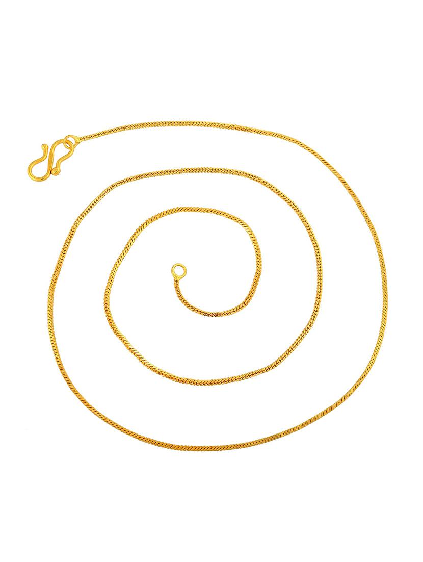 gold plated chain necklace - 18425960 - Standard Image - 3