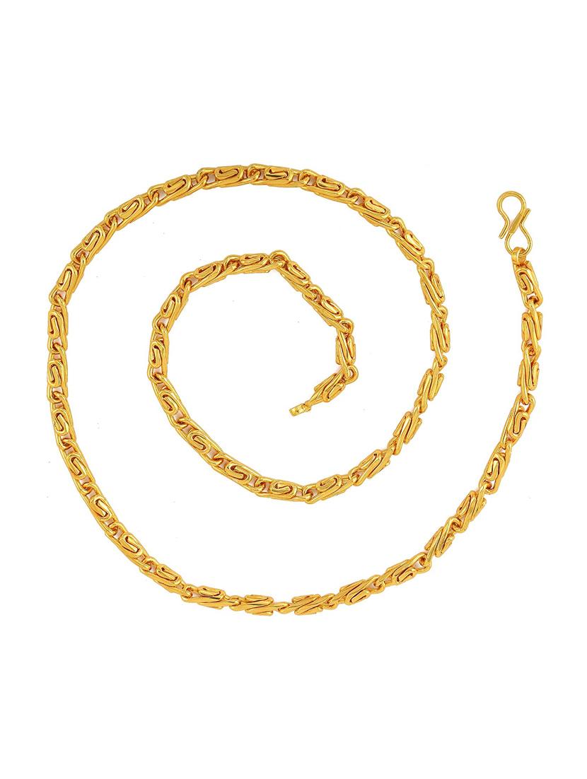 gold plated chain necklace - 18426065 - Standard Image - 2
