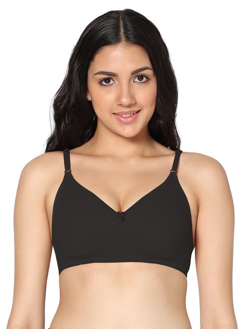 black non padded regular bra - 18430609 - Very Small Image - 1