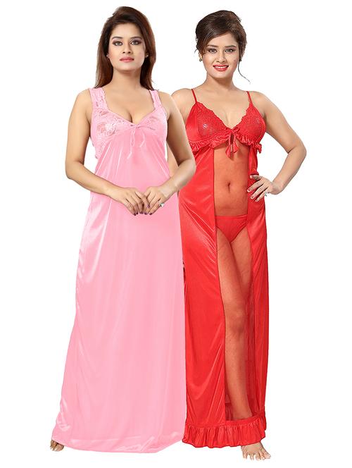 pack of 2 lace detail nighty  - 18431350 - Very Small Image - 1