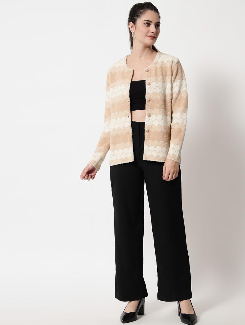 long sleeved self-designed cardigan - 18432049 - Standard Image - 3