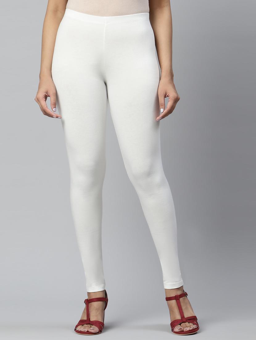 white solid full length legging - 18448888 -  Zoom Image - 0