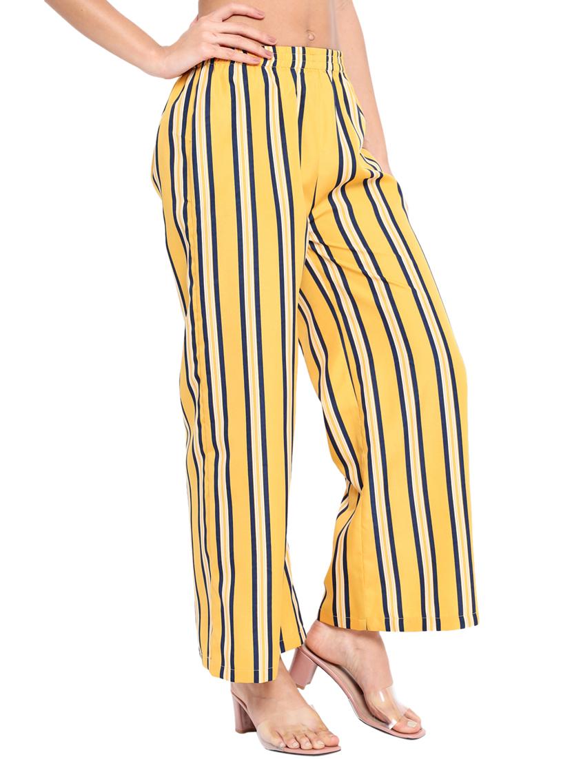 high rise striped palazzo - 18451078 - Standard Image - 3