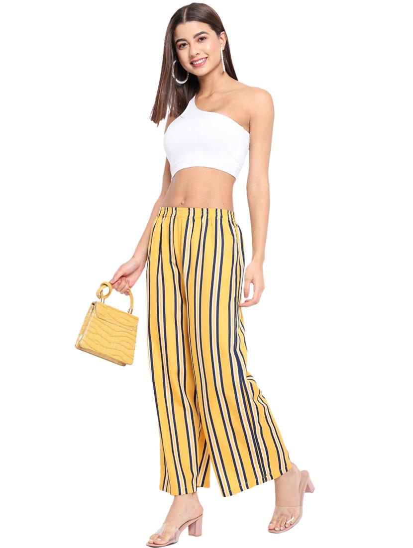 high rise striped palazzo - 18451078 - Standard Image - 5