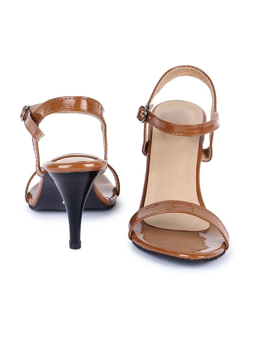 tan synthetic back strap sandals - 18468184 - Zoom Image - 2