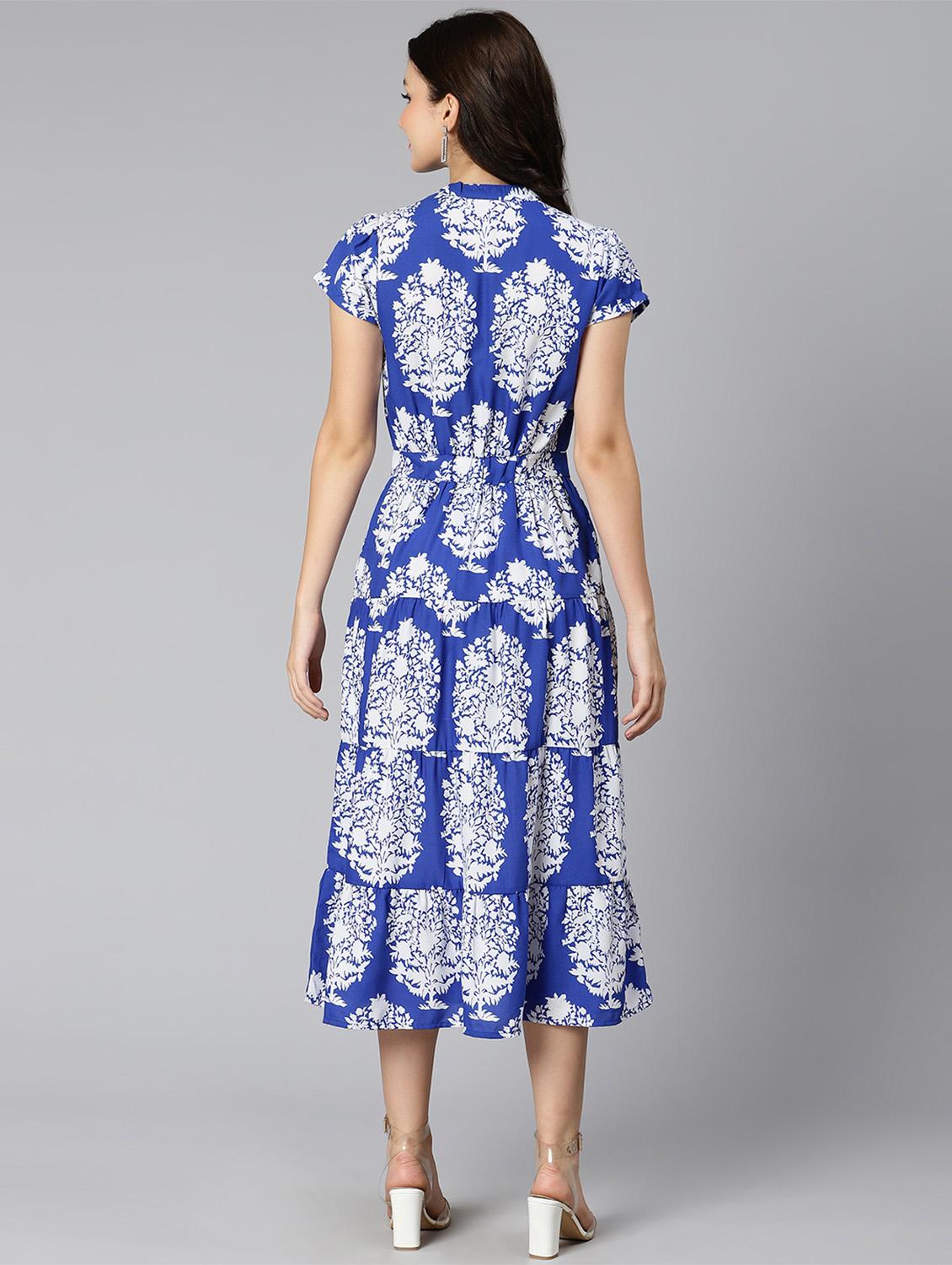 women's tiered dress floral dress - 18471035 - Standard Image - 5