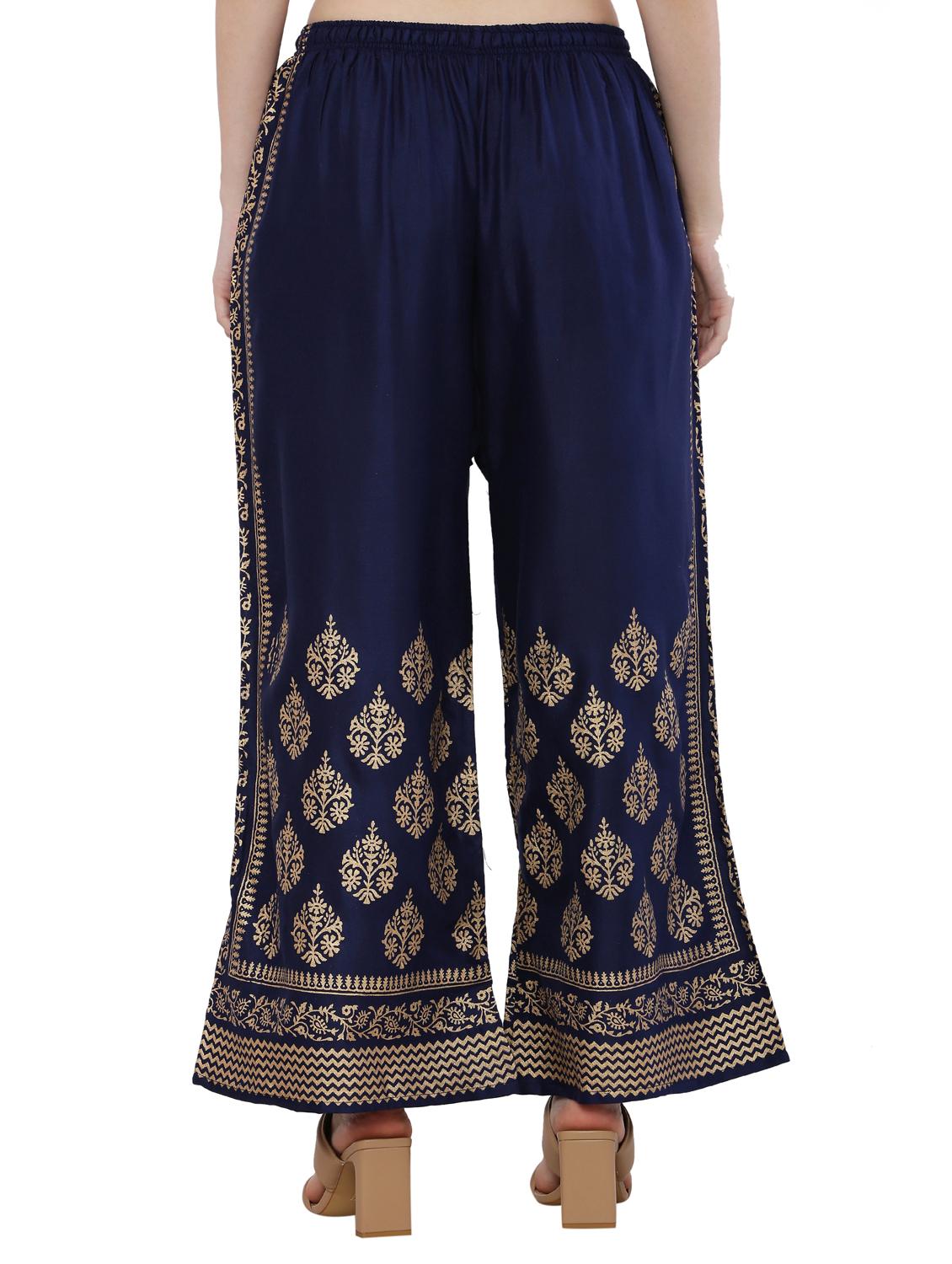 pack of 2 gold print flared palazzo - 18475149 - Standard Image - 3