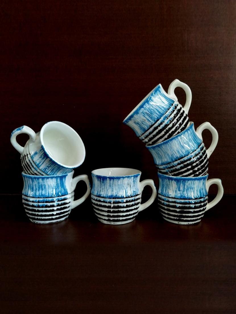 vibrant set of 6 cups | cupset | tea cups | set of 6 cups | ceramic - 18476668 - Standard Image - 3