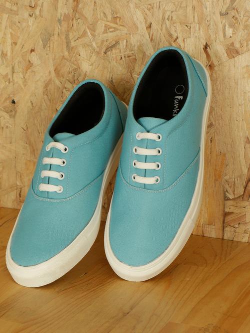 mens light blue solid slip on sneaker - 18477321 - Very Small Image - 1