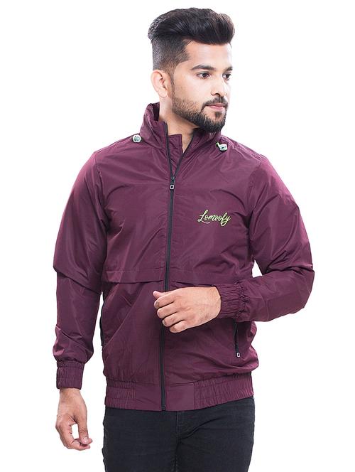 purple solid bomber jacket - 18478510 - Very Small Image - 1