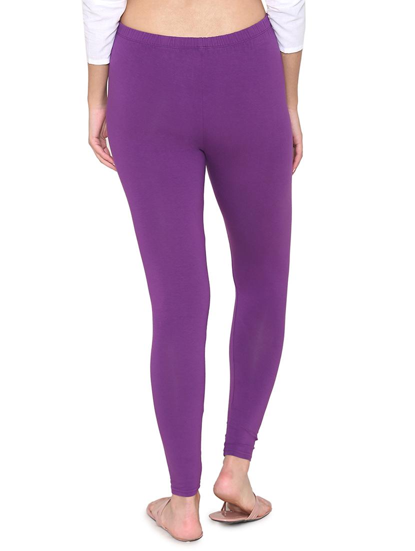 mid rise solid ankle length legging - 18480087 - Zoom Image - 2